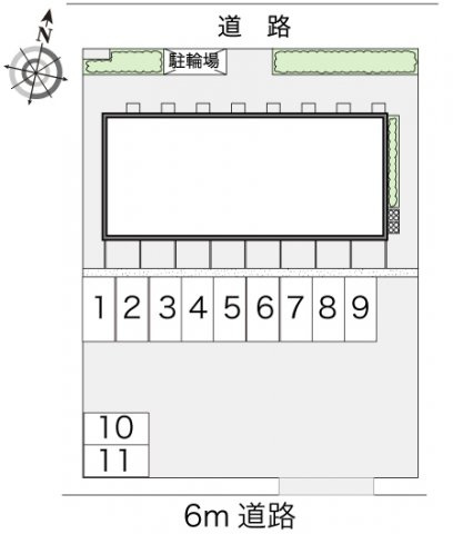 レオパレス田原台の駐車場