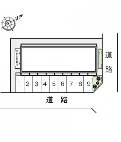 レオパレス上田原の駐車場