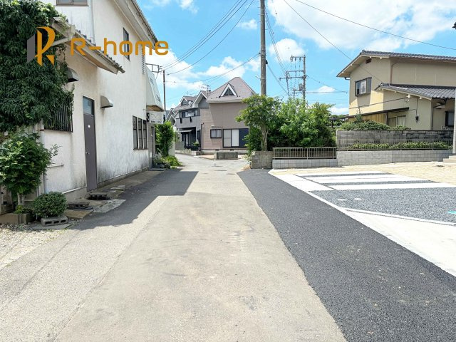水戸市見川21期　新築戸建て　3号棟の前面道路含む現地写真|堂々！建物完成♪実際のお部屋をご見学可能です♪
ご見学が一番の資料！お気軽にお問い合わせ下さい♪