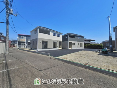 【前面道路含む現地写真】 | CRADLEGARDEN大田原市末広第5　2号棟 | 前面道路含む現地写真