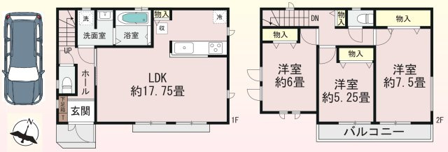 新築戸建　神戸市兵庫区浜中町２丁目71の間取り|ご内覧はお気軽にリクラス不動産販売までお問合せください