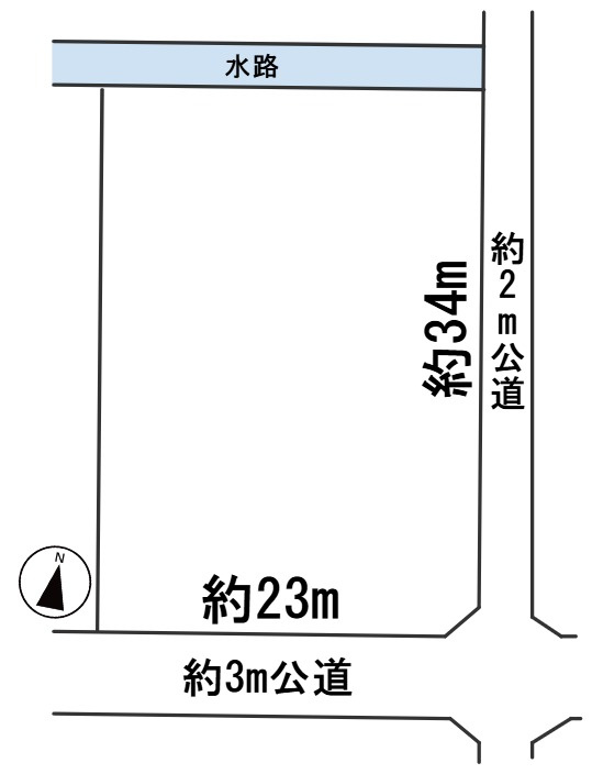 ６４９１３　安八郡安八町西結土地の区画図