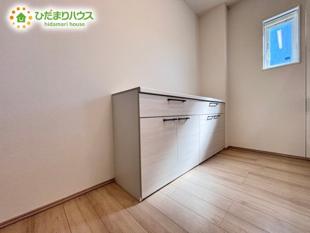 深谷市上柴町　新築一戸建て　フェリディアガーデン　02の収納|備え付け収納で、スッキリお片付け！			
