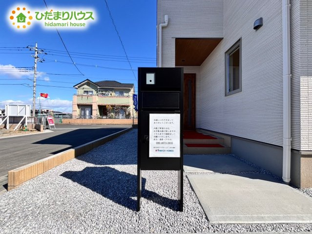 深谷市上柴町　新築一戸建て　フェリディアガーデン　02の設備|スタイリッシュな郵便受け(*^-^*)
