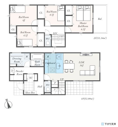 【間取り】 | 渋沢駅徒歩13分、土地50坪以上、耐震等級３