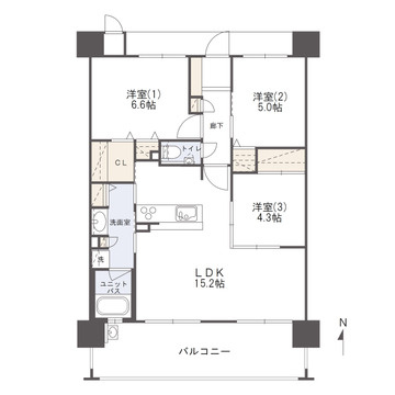 プラネスト菊陽の間取り