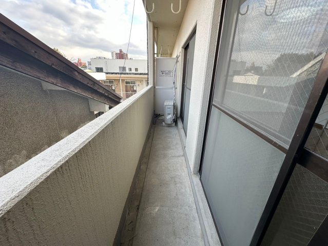 コーポラスF3のバルコニー