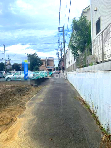 調布市下石原１丁目 京王線 西調布駅 売地の前面道路含む現地写真