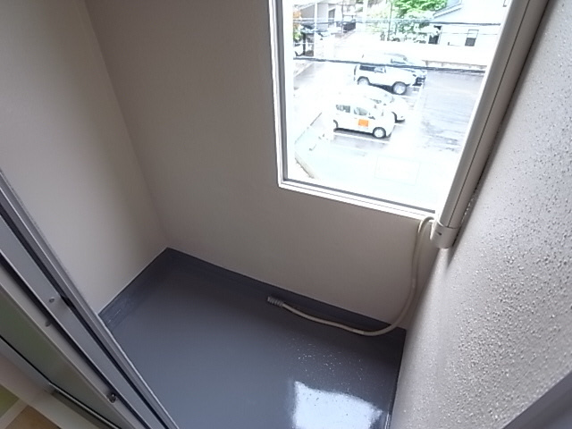 大桝マンションのバルコニー