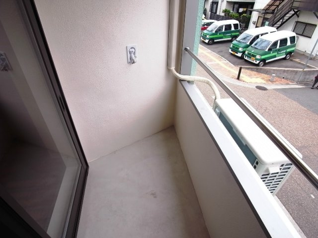 大桝マンションのバルコニー