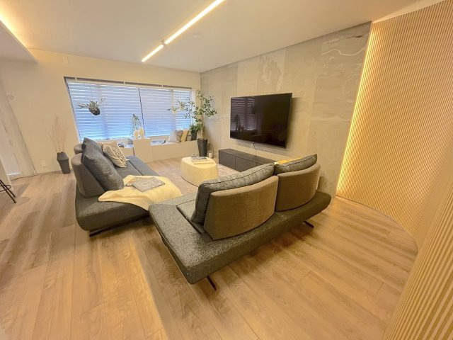 南薬院パークマンションの居間・リビング