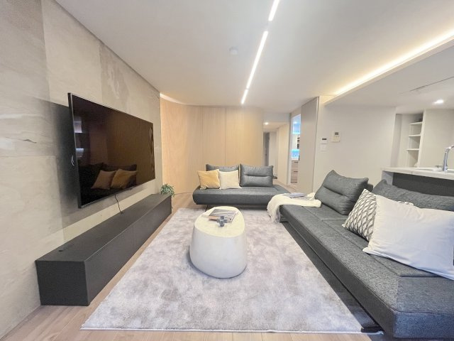 南薬院パークマンションの居間・リビング