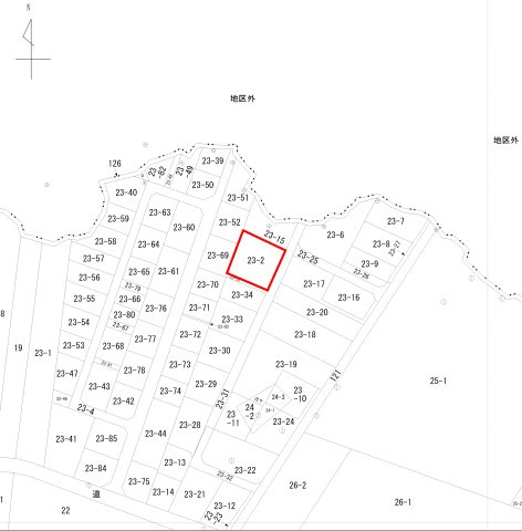 休石　土地　約115坪