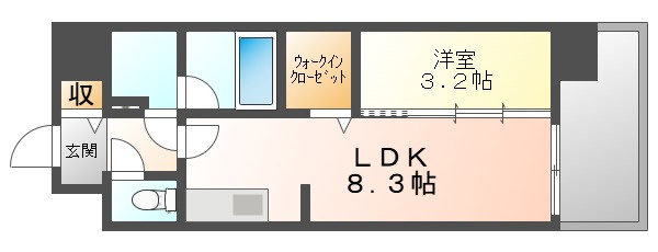 レジデンスカープ南中央町の間取り