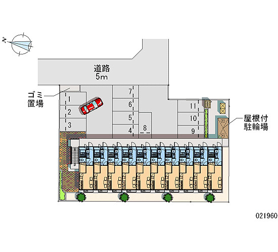 レオパレスブルーメハイム高田の区画図|画像4