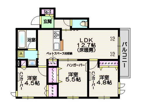 ＤＯビル東長崎へーベルメゾンの間取り|間取り図
