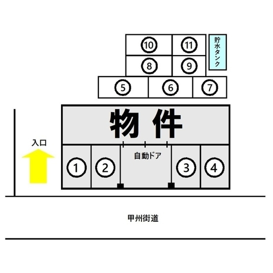 【間取り】 | グローイングシティー大和田　駐車場