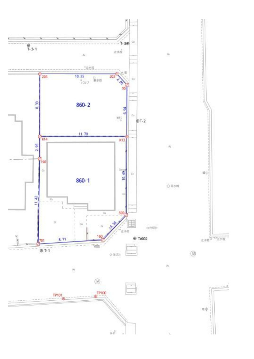 金沢市金石西　土地の土地図