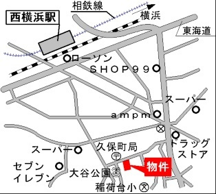 パークビュー西横浜の地図|案内図