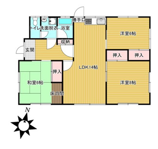 【間取り】 | 石岡市茨城中古住宅