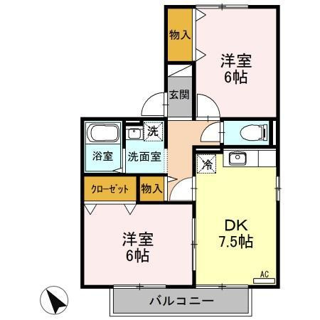 ファミール　Aの間取り