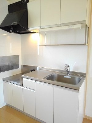 ハイツウイステリア（Ａ）のキッチン|キッチンでお料理をお楽しみください