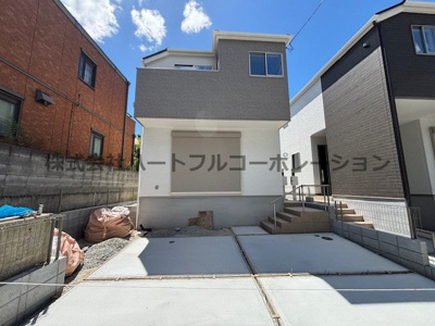 【外観】 | 神戸市須磨区神の谷7丁目　新築戸建2号棟　仲介手数料無料！ | 外観もきれいです