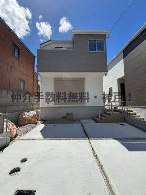 【外観】 | 神戸市須磨区神の谷7丁目　新築戸建2号棟　仲介手数料無料！ | 外観は落ち着いています