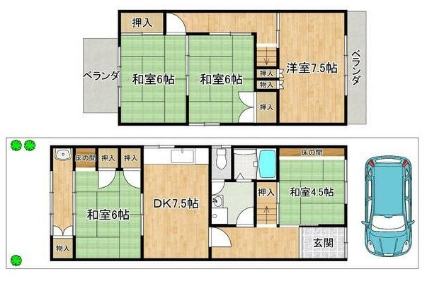 【間取り】 | K21945-紫竹