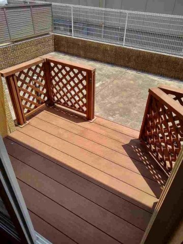 マ－ベラス新知台　Ｂ棟のバルコニー