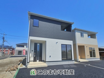 【外観】 | CRADLEGARDEN大田原市末広第5　3号棟 | 建物完成しました！
本日ご内覧できます(*^^*)
お電話でのお問合せが非常にスムーズです！
現地直接集合のお待ち合わせも大丈夫です！
お気軽にお問合せ下さい(^^)/