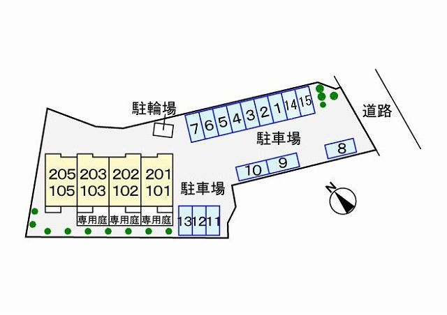 ピクシーハウス　　刈谷市近郊の賃貸はクラスホームの駐車場