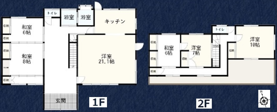 沼津市大平の中古一戸建の間取り