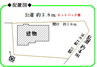 沼津市大平の中古一戸建の区画図