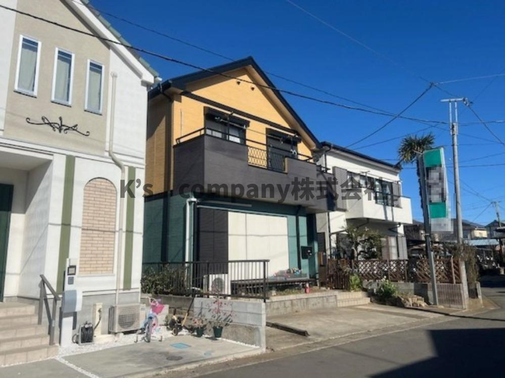 ■高座郡寒川町小谷３丁目　中古戸建の外観|南側道路に面していて開放的です☆