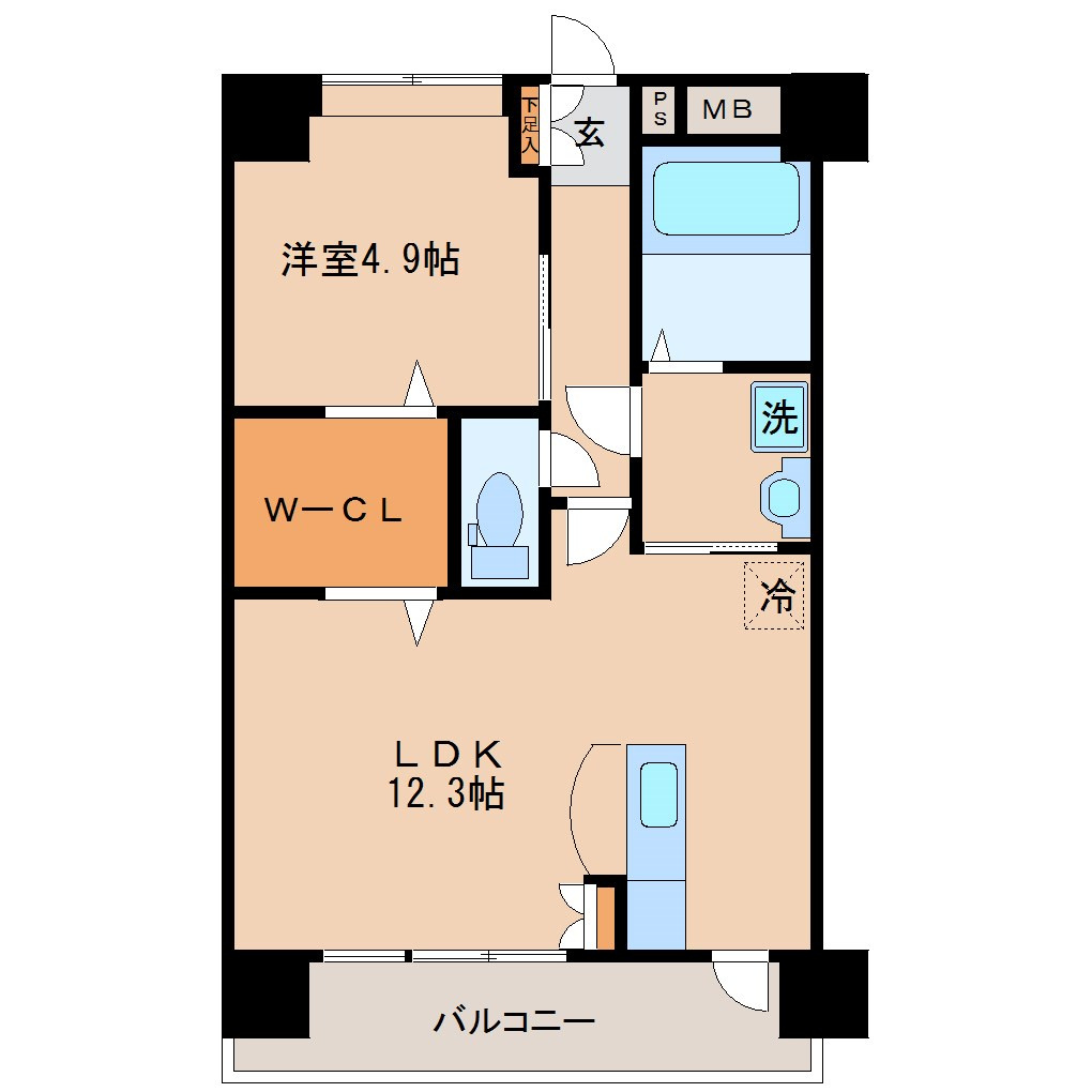 プラムフィールド東櫛原の間取り