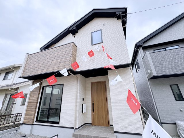 新築戸建・建売　いわき市泉玉露1期　Erde　全2棟の外観|■南から撮影