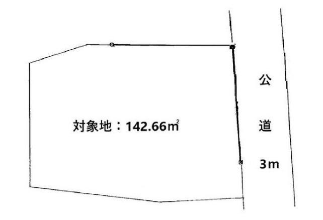 茅ヶ崎市東海岸北５丁目売地の土地図