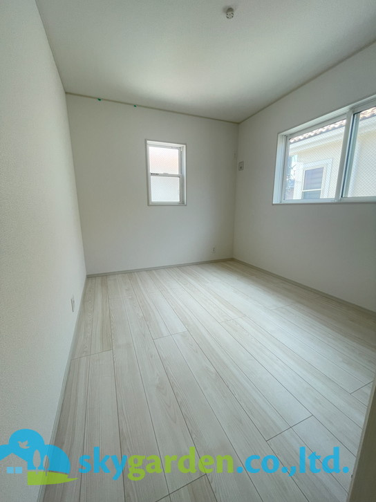 茅ヶ崎市今宿　未入居戸建　全8棟6号棟の洋室