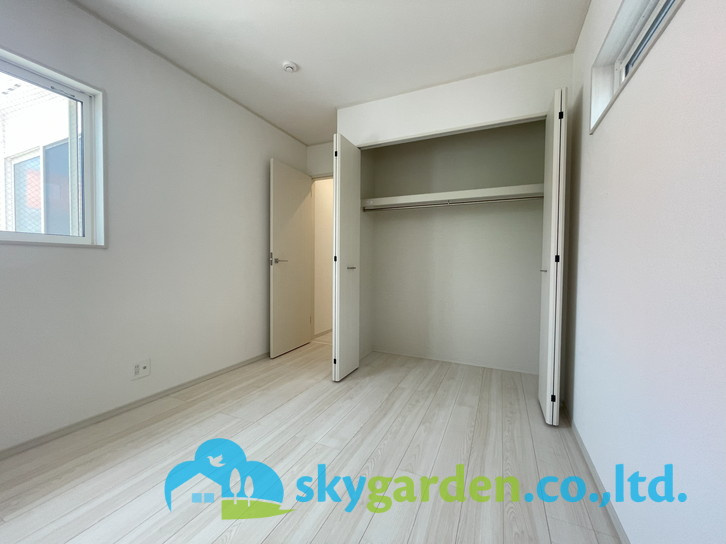 茅ヶ崎市今宿　未入居戸建　全8棟6号棟の寝室