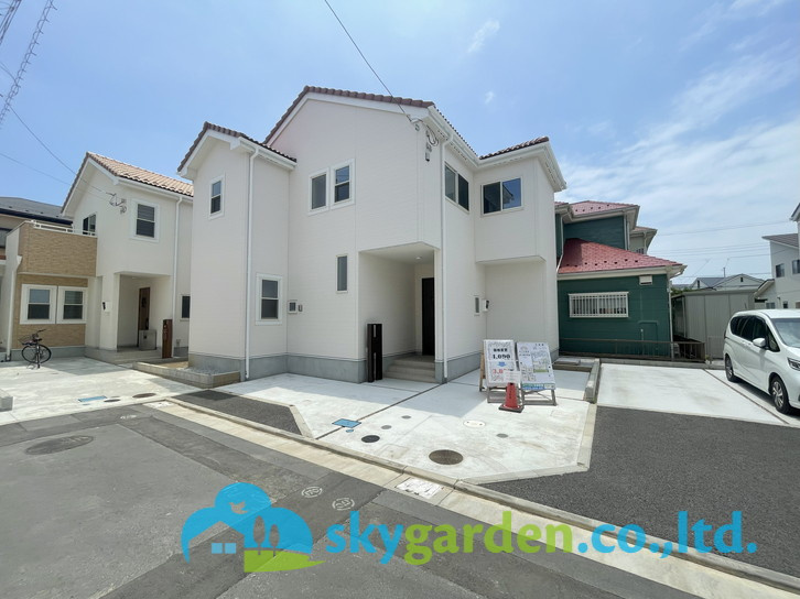 茅ヶ崎市今宿　未入居戸建　全8棟6号棟の外観