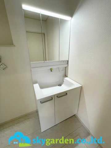 茅ヶ崎市今宿　未入居戸建　全8棟4号棟の独立洗面台