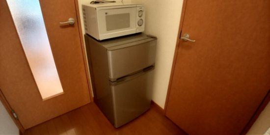 レオパレスサンシャインハイツのその他|冷蔵庫・電子レンジ付き