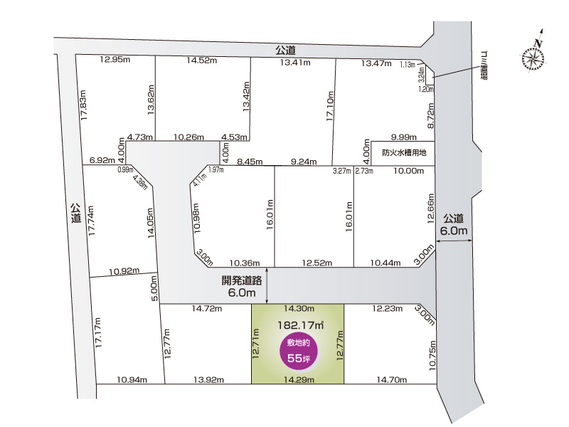 古河市女沼　１１号地◆区画図