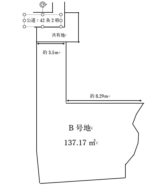 垂水区霞ヶ丘７丁目　売り土地の区画図|B号地