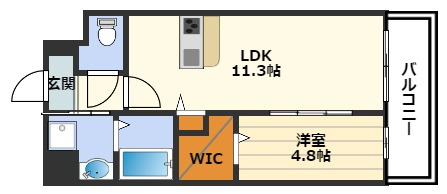 ティーズガーデンの間取り