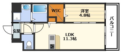 ティーズガーデンの間取り