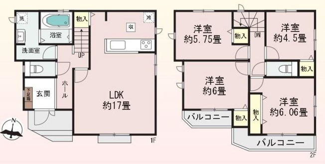 【間取り】 | 4LDKはリビングダイニングキッチンと4つの居室がある間取りで、大家族や二世帯住宅に最適。広々としたリビングで家族団らんを楽しみ、個室でプライベートな時間も確保でき、快適な生活を送ることができますよ。