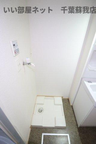リバーサイドＢの洗面所|洗濯機置場