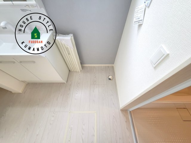 合志市御代志第12-1棟（8号棟）　のランドリースペース|ランドリースペースとなります。広々して有効的にご使用できます。 